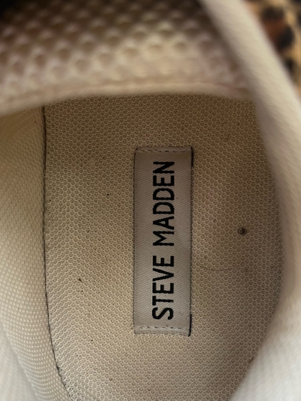 NEW Steve Madden Leopard Print Sneakers Lace-Up Casual Shoes Women’s Sz 8.5 - Picture 6 of 8